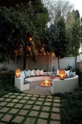 Двор частного дома: реальные фото, 30+ идей - Outdoor Furniture