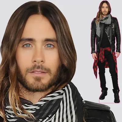 Ростовая фигура Джаред Лето (Jared Leto) вид 1 (530х1800 мм) - купить по  выгодной цене | Магазин шаблонов Принт100