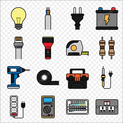 элементы дизайна проверки технического обслуживания электрика PNG , электрик,  элемент электрика, ремонт электрика PNG картинки и пнг рисунок для  бесплатной загрузки