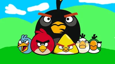 Angry Birds Красная круглая злая …» — создано в Шедевруме