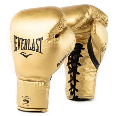 Everlast Powerlock2 Pro Laced Training Gloves Black/Grey | Pro Fight Shop