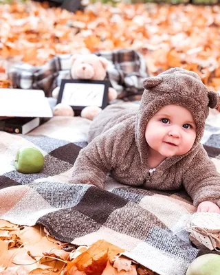 little baby bear autumn fall idea медвежонок сын мальчик фото ребенка по  месяцам до года креативные интересные фото ребенка идеи для фото photo… |  Winter hats, Hats