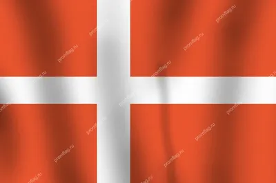 Флаг Дании Волнистый Флаг Яркий Глянцевый Значок Изолирован Белом Фоне  Векторное изображение ©gt29 608044554