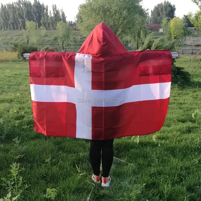 Дания флаг карта - карта флаг Дании (Северная Европа - Европа)