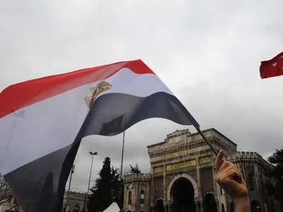 Магнит 45*70 Флаг и герб Египта ❤ — купить по выгодной цене на «Все  Футболки.Ру» | Принт — 1295962