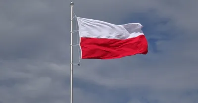 Флаг Польши с большим гербом POLSKA в Киеве FlagStore