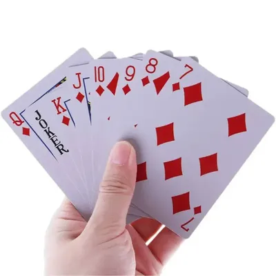 UralGold Карты игральные пластиковые для покера 54 шт и фокусы