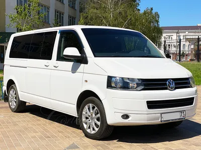 Volkswagen Caravelle (белый, 9 мест) арендовать в Белгороде - ТК  \"le-Cortege\"