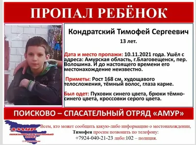 СКР в Тверской области просит помочь в поисках 13-летнего мальчика |  официальный сайт «Тверские ведомости»