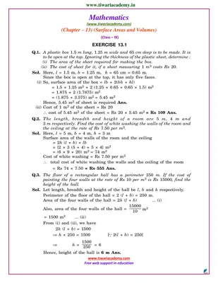 NCERT Exemplar for Class 9 Maths Chapter 13 – MathonGo