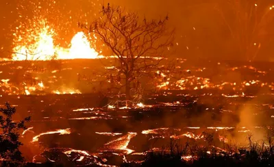 Выглядит как фото из ада, но это сказочные Гавайи. | Пикабу