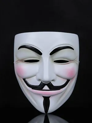 Купить Маска Анонимуса Anonymous золото, серебро оптом - Kalibri.top