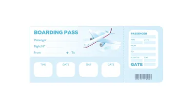 PSD мокап билета на самолет (62.1 Mb)