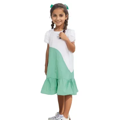 Платья для девочек-подростков 3-16 лет, летняя одежда, яркое платье с  короткими рукавами и цветными блоками для детей, элегантная свадебная  одежда для девочек | AliExpress