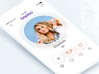 Ein Mann, der die Badoo-App verwendet, eine Dating-App auf einem Handy  Stockfotografie - Alamy