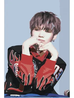 Мин Юнги Min Yoongi BTS KPop 40х60 Живопись по номерам 19956523 купить за  797 ₽ в интернет-магазине Wildberries