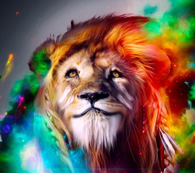 Аватар с золотогривым львом, красивая картинка с царём зверей — Авы и  картинки