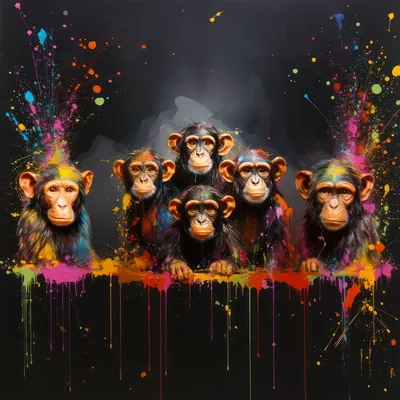 Купить постеры с 3 обезьянами на стену от 290 руб. в магазине DasArt