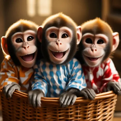 Портрет рыжей обезьянки. — Фото №299439