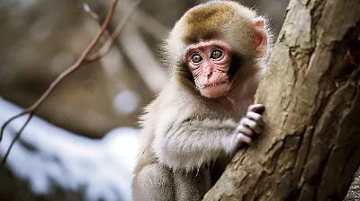 Онлайн пазл «Маленькие обезьянки»