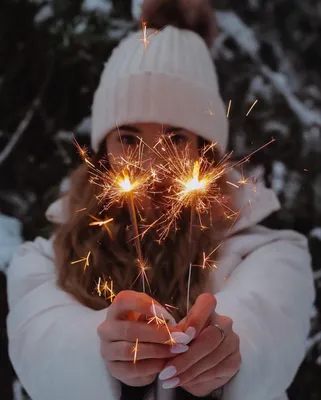 Фото с бенгальскими огнями