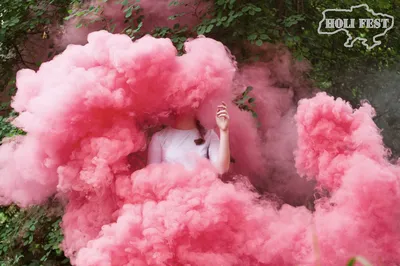 Креативная фотосессия: идеи фото с красками холи, цветным дымом,  пиротехникой