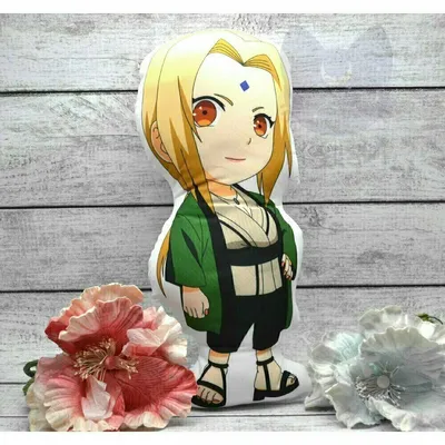 Купить Фигурная подушка чиби по аниме \"Наруто Цунаде\" / Pillow Naruto  Tsunade, размер 38-40см с доставкой по России