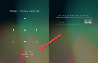 Как разблокировать забытый графический ключ Андроид