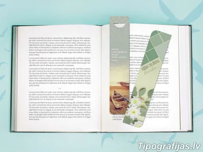 Печать закладок для книг с логотипом в Москве: заказать в типографии