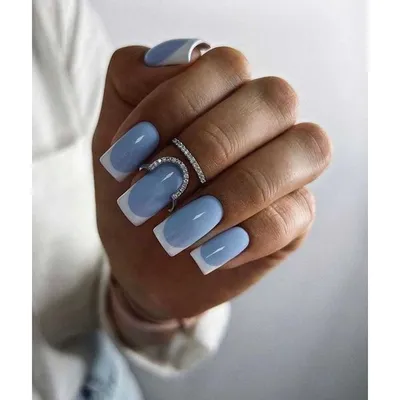 Маникюр Наращивание Ногтей en Instagram: “Белый френч🔝💅🏻#nails  #nailsofinstagram #nailart #mani… | Manicura de uñas, Manicura para uñas  cortas, Manicura en punta