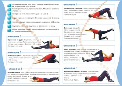 Дома с пользой: выполняем комплекс по лечебной физкультуре при остеохондрозе  пояснично-крестцового отдела позвоночника