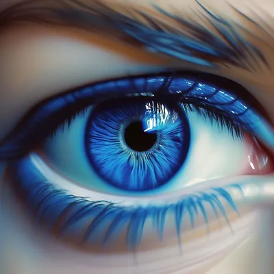 Голубые глаза 👀» — создано в Шедевруме