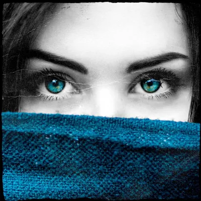 Ярко синие глаза - 80 фото