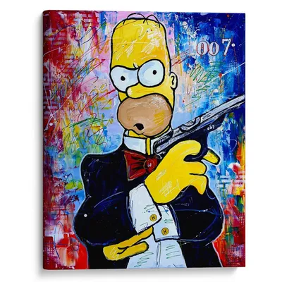 Плакат \"Гомер Симпсон, No brain - no pain, Simpsons\", 60×43см  (ID#1630753201), цена: 190 ₴, купить на Prom.ua