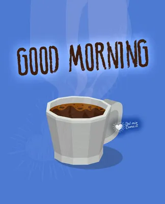 Good Morning Coffee and Nature Illustration HD Wallpaper by robokoboto