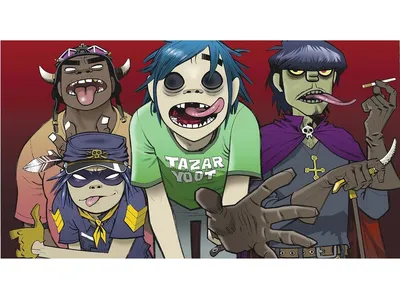 Обои Музыка Gorillaz, обои для рабочего стола, фотографии музыка, gorillaz,  парящий, парень, остров Обои для рабочего стола, скачать обои картинки  заставки на рабочий стол.