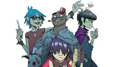 Обои на рабочий стол Gorillaz (tazar yoot), обои для рабочего стола,  скачать обои, обои бесплатно