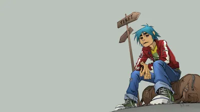 Картинка на рабочий стол мёрдок, 2d, нудл, gorillaz, рассел 1920 x 1080