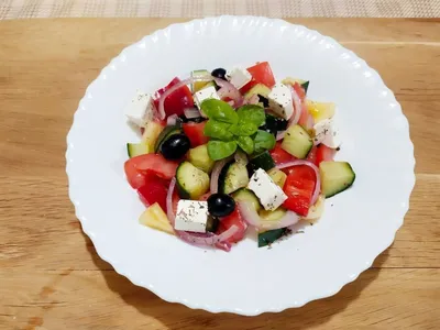 Mila's gourmet corner: Greek salad recipe (рецепт салата \"Греческий\")