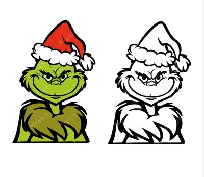 Grinch Face SVG, PNG, PDF, Grinch Image, Christmas SVG