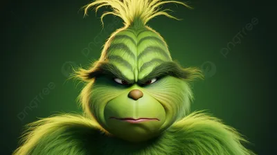 Premium Vector | Grinch character face cartoon green illustration