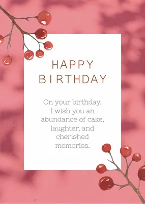 Happy Birthday Message - Piktochart