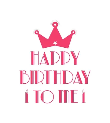 Premium Vector | Happy birthday to me happy birthday with candles amp crown  lettering background