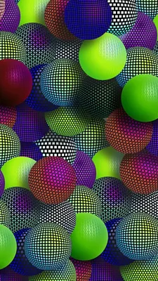 3D abstract spheres HD wallpaper 4k background