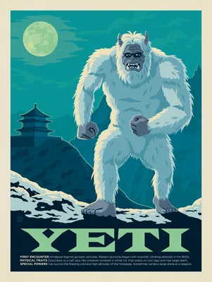 Premium Vector | The old yeti is confused and lazy