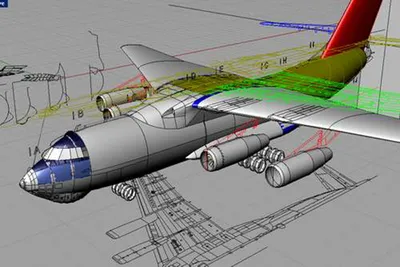 Картинка Самолеты Ilyushin Il-76 Авиация 2560x1440