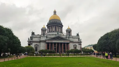 Исаакиевский собор и памятник Петру I, М. Н. Воробьев, 1844