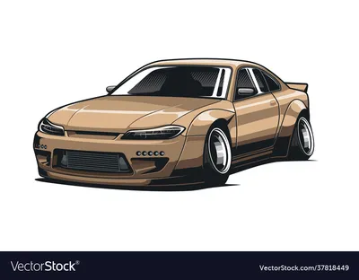 Manga-style illustration of 90s jdm cars on Craiyon