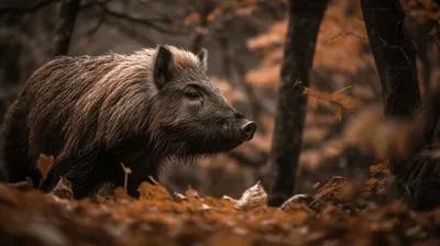 дикий кабан смотрит в темноту, картинка кабана, кабан, дикий кабан фон  картинки и Фото для бесплатной загрузки