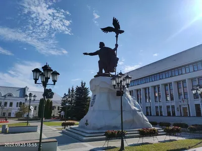 Калуга (Калуга, город). Церковь Василия Блаженного, фотография. общий вид в  ландшафте Вид с юго-востока, фото с квадрокоптера